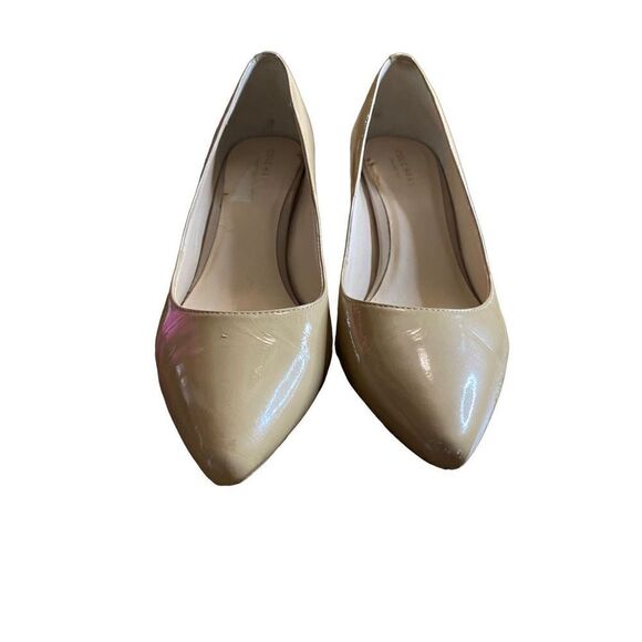 Cole Haan Grand OS Patent Leather Cream Nude Pumps - Picture 4 of 15